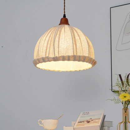 Vintage Boho Koepelvorm Hanglamp in Japanse Stijl