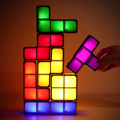 Creatief Stapelbaar Tetra Blokken Lamp