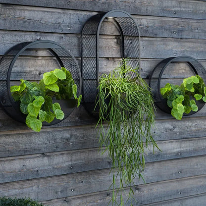 Moderne Solarbloom Wandlamp met Bloempot