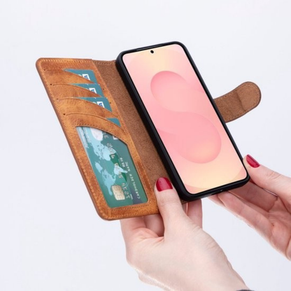 Telefoonhoesje Wallet Leer Pasjeshouder Kickstan