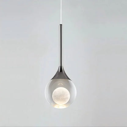 Heldere Glazen Bol Hanglamp met Tijdloze Uitstraling