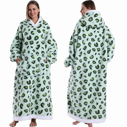 Deken Hoodie Oversized Flanel Draagbaar Warm