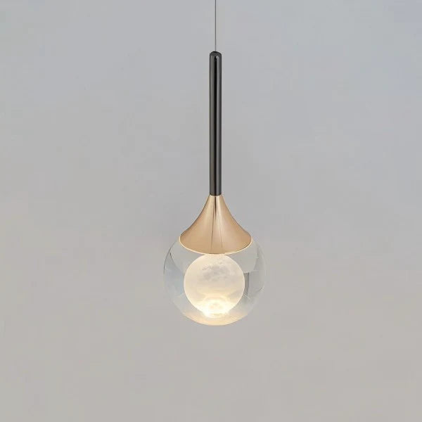 Heldere Glazen Bol Hanglamp met Tijdloze Uitstraling