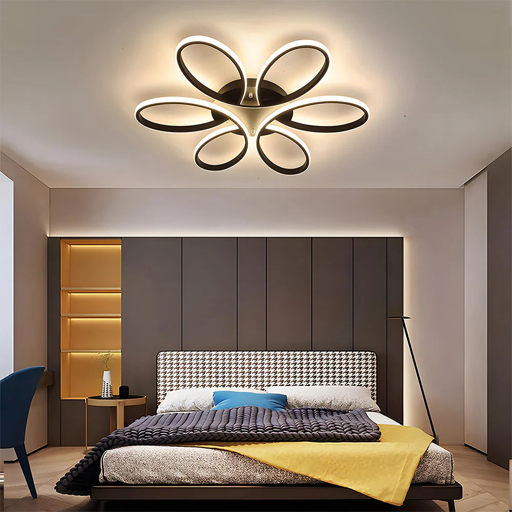 Minimalistische Bloemblaadje Metalen LED Plafondlamp