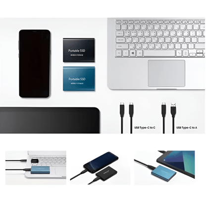 Externe SSD Draagbare Opslag Snelle Compacte Gegevensopslag