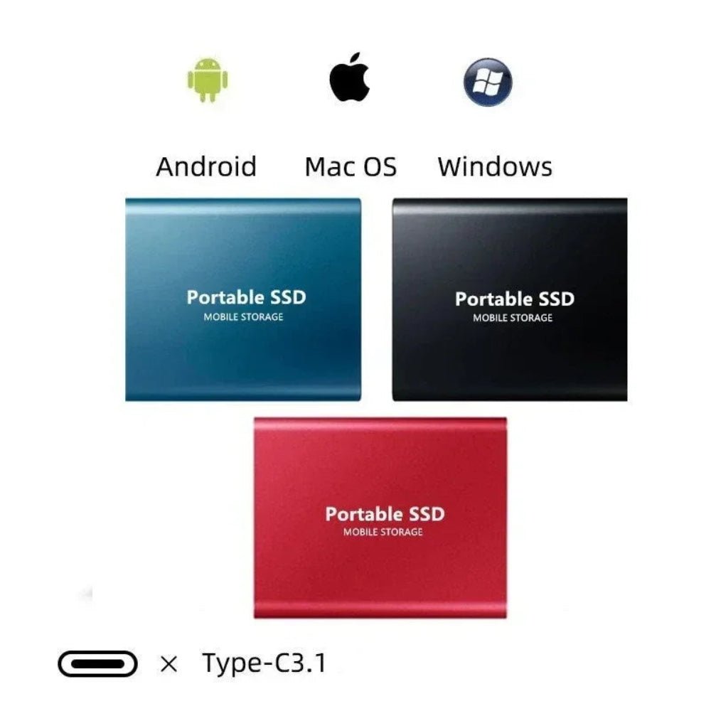 Externe SSD Draagbare Opslag Snelle Compacte Gegevensopslag