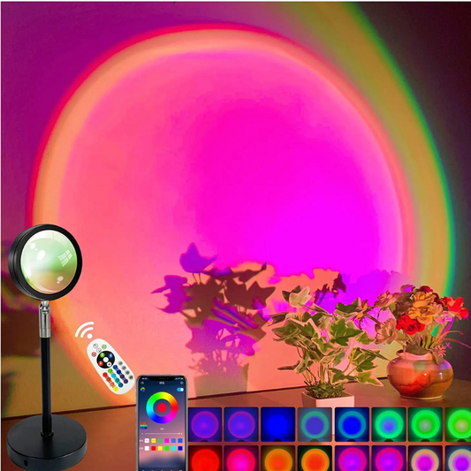 Slimme Bluetooth-Zonondergang LED Regenboog Projectorlamp