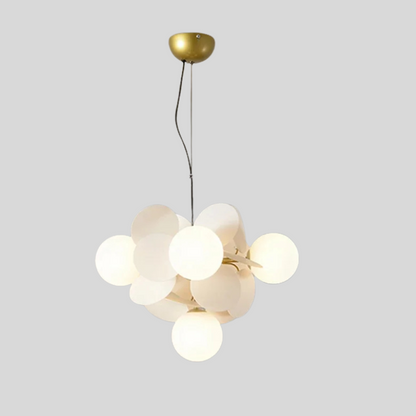 Kleurrijke LED Hanglamp met Glazen Bloemdesign