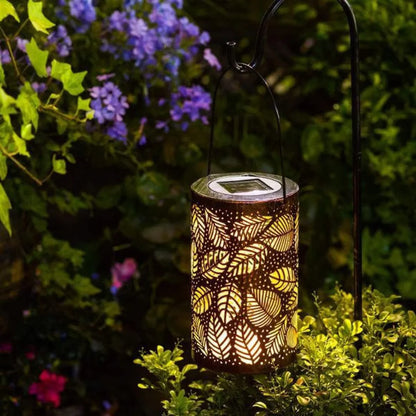 Moderne Zonne Buitenlamp met Bladmotief