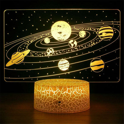 Solar System 7 Kleuren LED Nachtlamp