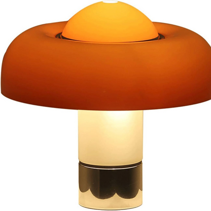 Luxe Italiaans Design Tafellamp met Koperen Accenten