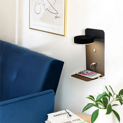 Creatieve Eenvoudige LED  Telefoonoplader Wandlamp
