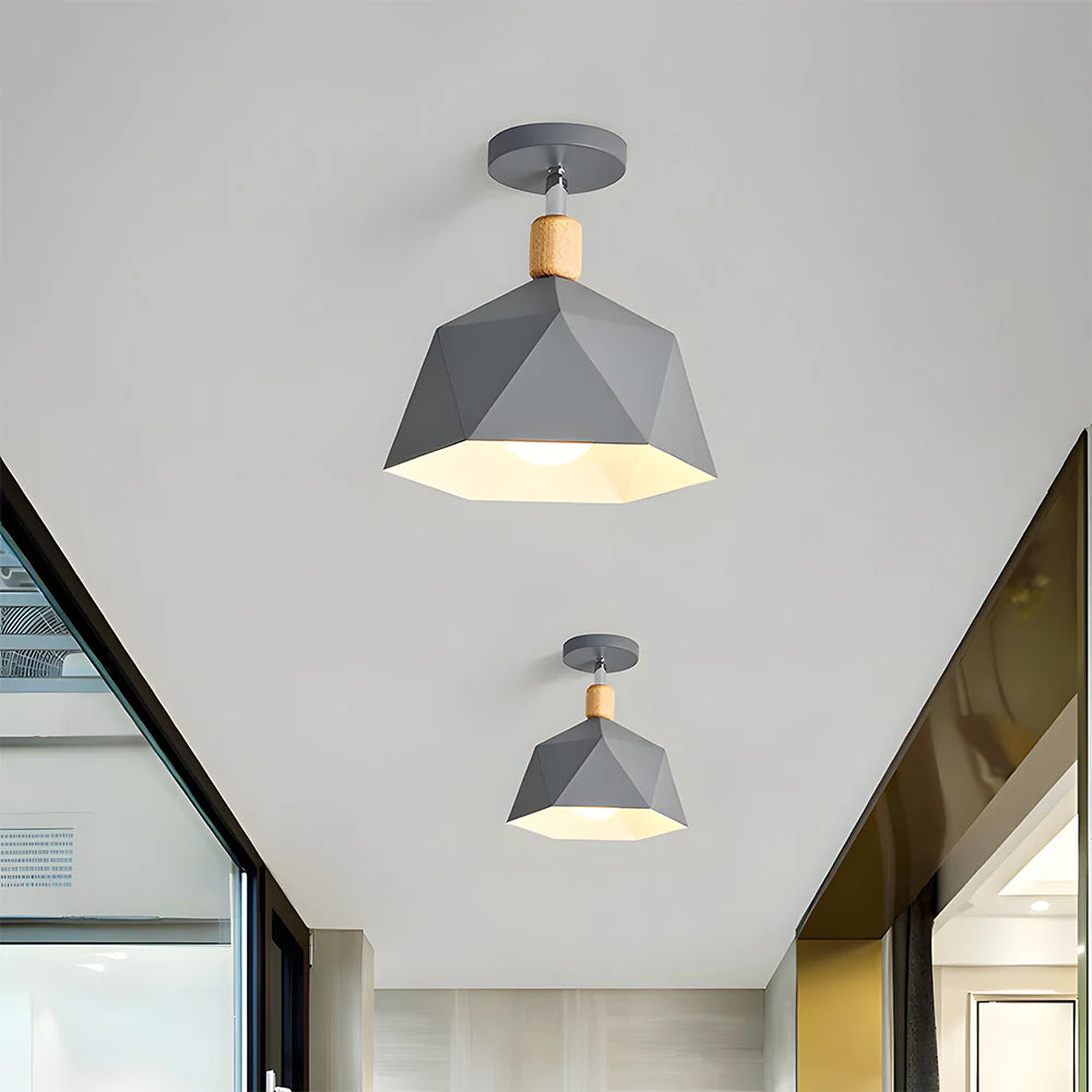 Elegante Eenvoudige Macaron Metalen Plafondlamp