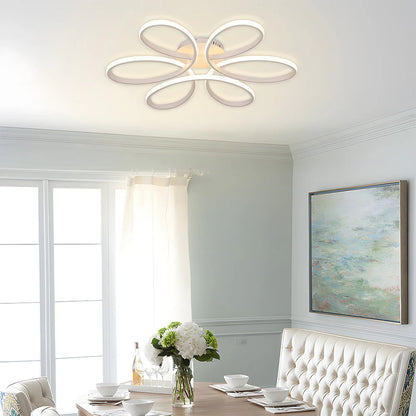 Minimalistische Bloemblaadje Metalen LED Plafondlamp
