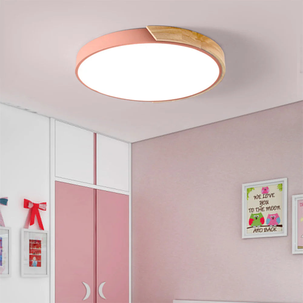 Ronde LED Plafondlamp met Kleuraccent