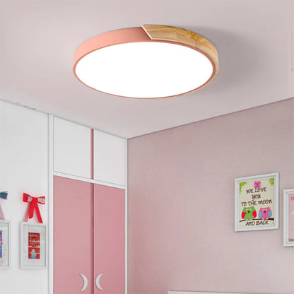 Ronde LED Plafondlamp met Kleuraccent