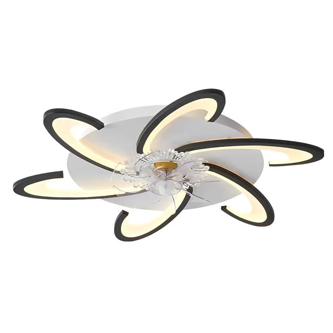 Minimalistische Plafondventilator met LED-verlichting