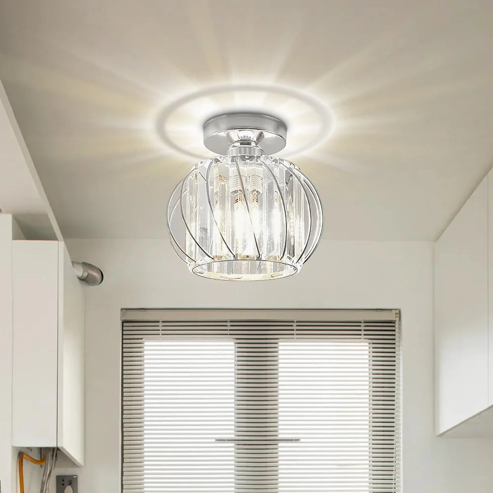 Nordic Luxe Glazen Hal Plafondverlichting