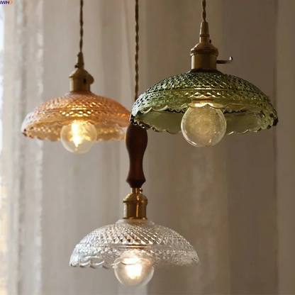 Klassiek Glazen Bloem Hanglamp