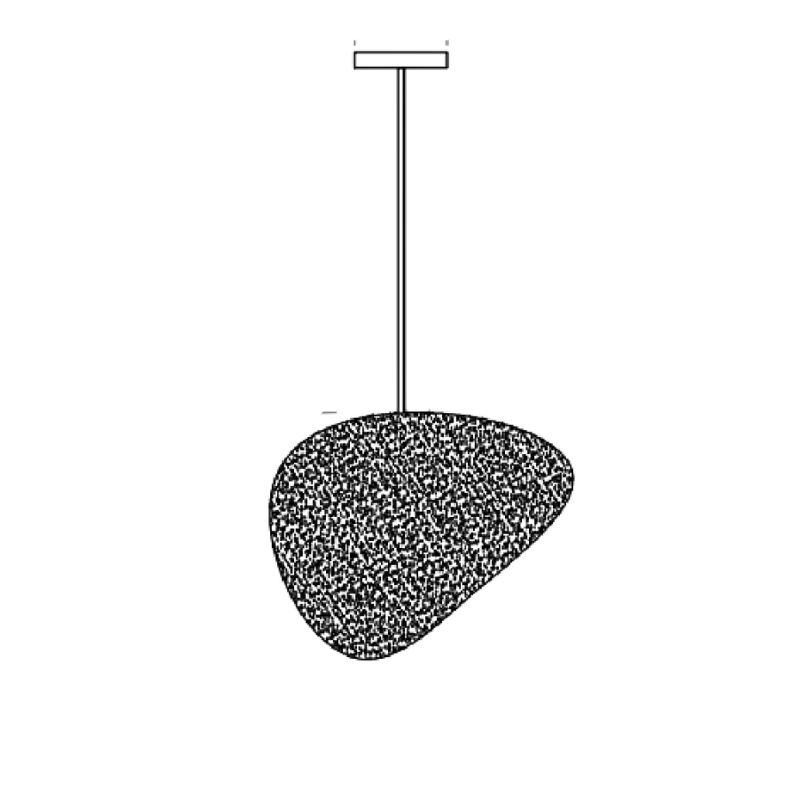 Moderne Albast Natuursteen Hanglamp)