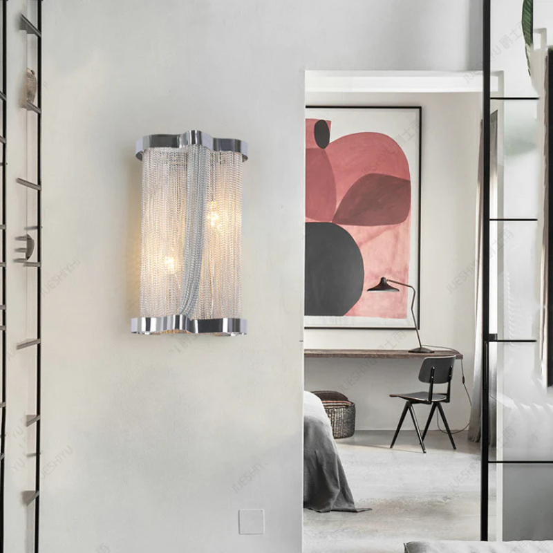 Elegante Aluminium Kwast Wandlamp met Gloed