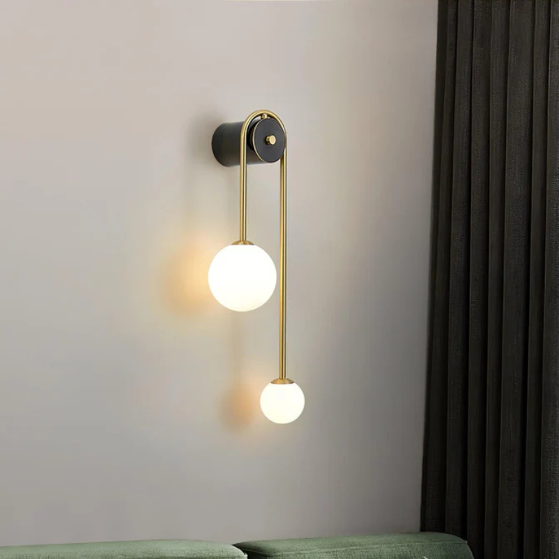 Brass Arc Wandlamp – Elegante Wandverlichting met Luxe Messing Afwerking