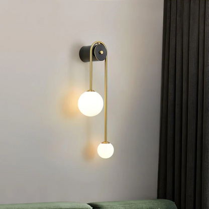 Brass Arc Wandlamp – Elegante Wandverlichting met Luxe Messing Afwerking