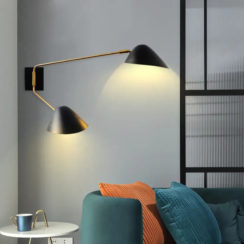 Nordic Light luxe Wandlamp met Twee Lampen