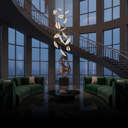 LED Plafondlamp met Bladvormig Design