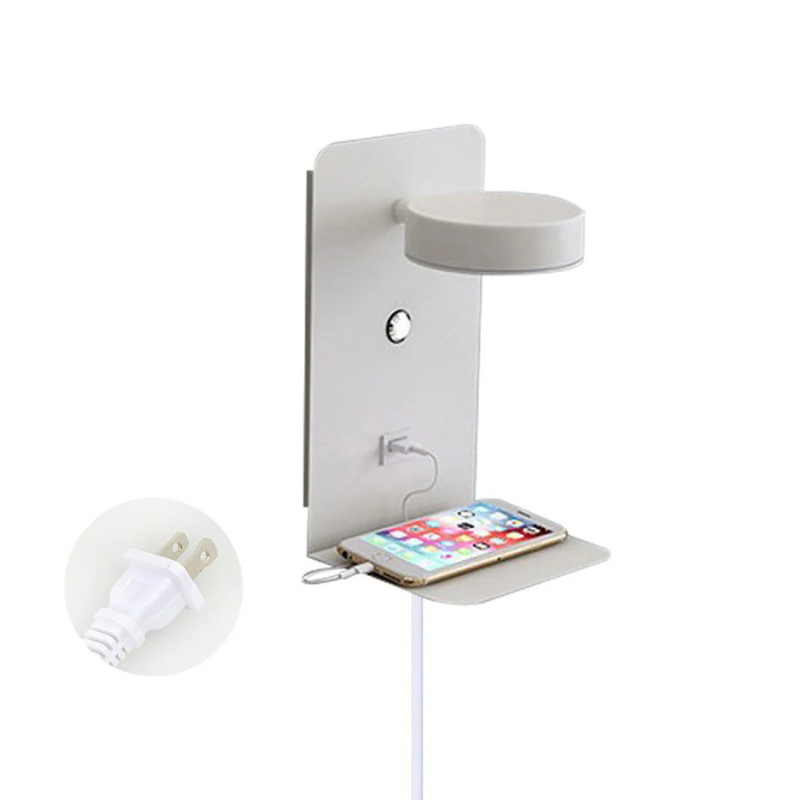 Creatieve Eenvoudige LED  Telefoonoplader Wandlamp