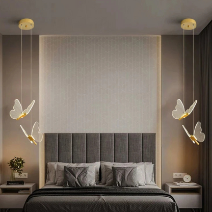 Moderne FlutterGlow LED Vlinder Hanglamp