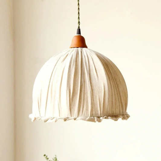 Vintage Boho Koepelvorm Hanglamp in Japanse Stijl
