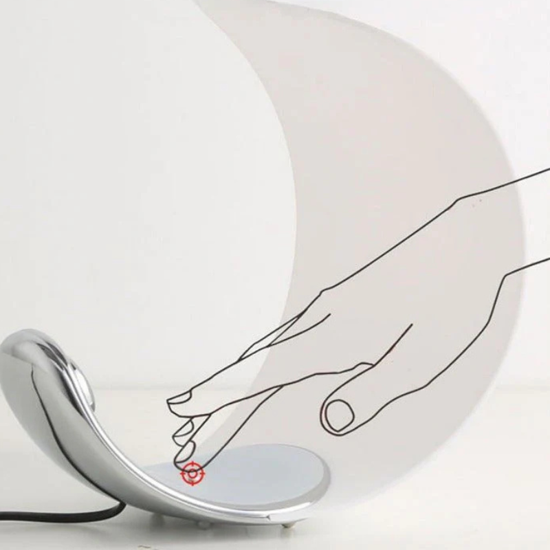 Moderne Curve TafelLamp Elegant Gebogen LED Designlamp