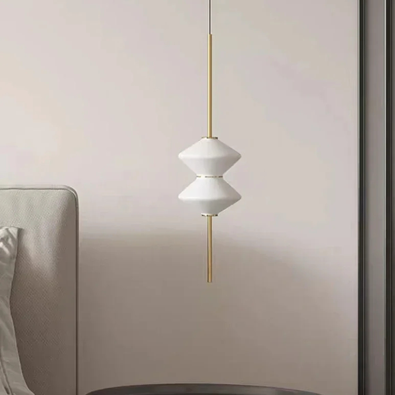 Art Deco Glazen Hanglamp met Zachte LED-verlichting