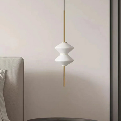 Art Deco Glazen Hanglamp met Zachte LED-verlichting