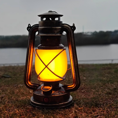 USB Oplaadbare Campinglantaarn met Antieke Bronzen Afwerking
