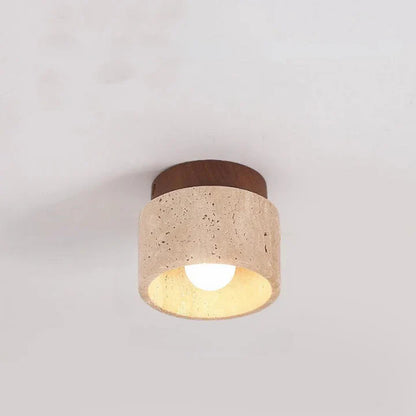 Moderne Verfijnde Travertin Plafondlamp