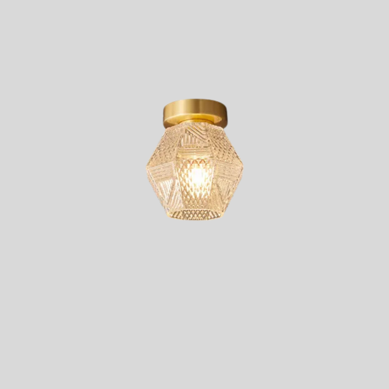 Moderne Gouden Flush Mount Plafondlamp