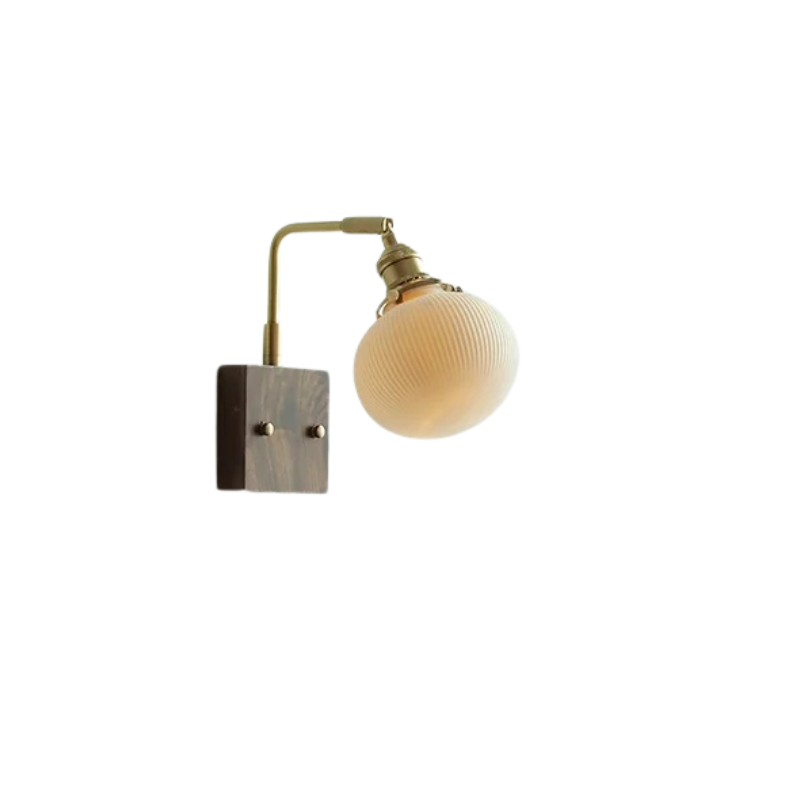 Nordic Scandinavische LED Wandlamp met Houten Accenten