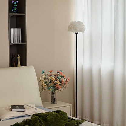 Elegante Vloerlamp met Verenlook en USB LED Licht
