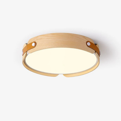 Moderne Wabi-Sabi Houten Plafondlamp