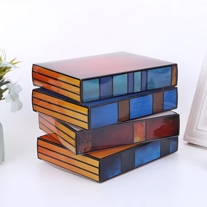 BookGlow Gestapelde Boeken Mozaïek Tafellamp