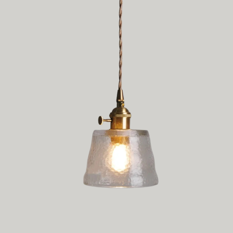 Luxe Tiffany Hanglamp met Walnoothout