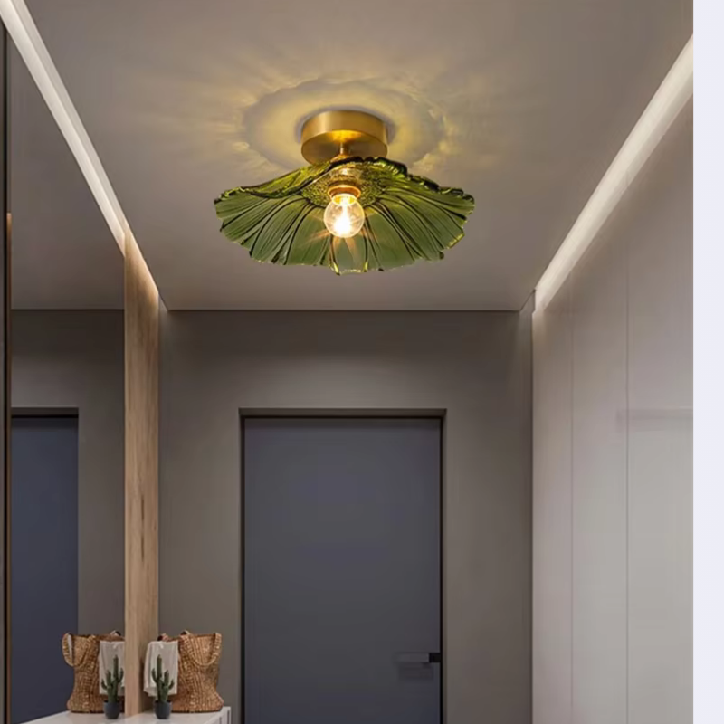 Retro Bloemvorm Glazen Hanglamp