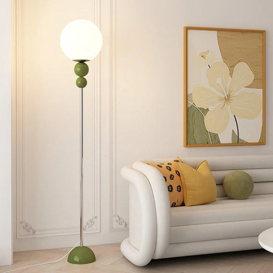 Clavel Glow-Moderne Vloerlamp van Metaal en Glas