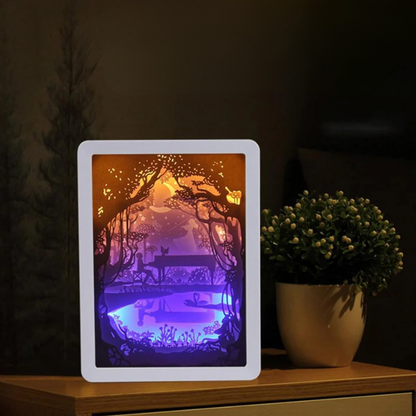 Creatieve 3D Papieren Doos LED Nachtlampje