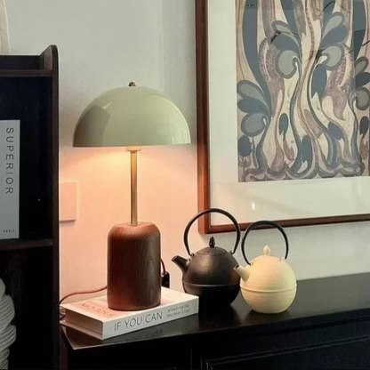 Stijlvolle Hout & IJzer Design Delphi Tafellamp