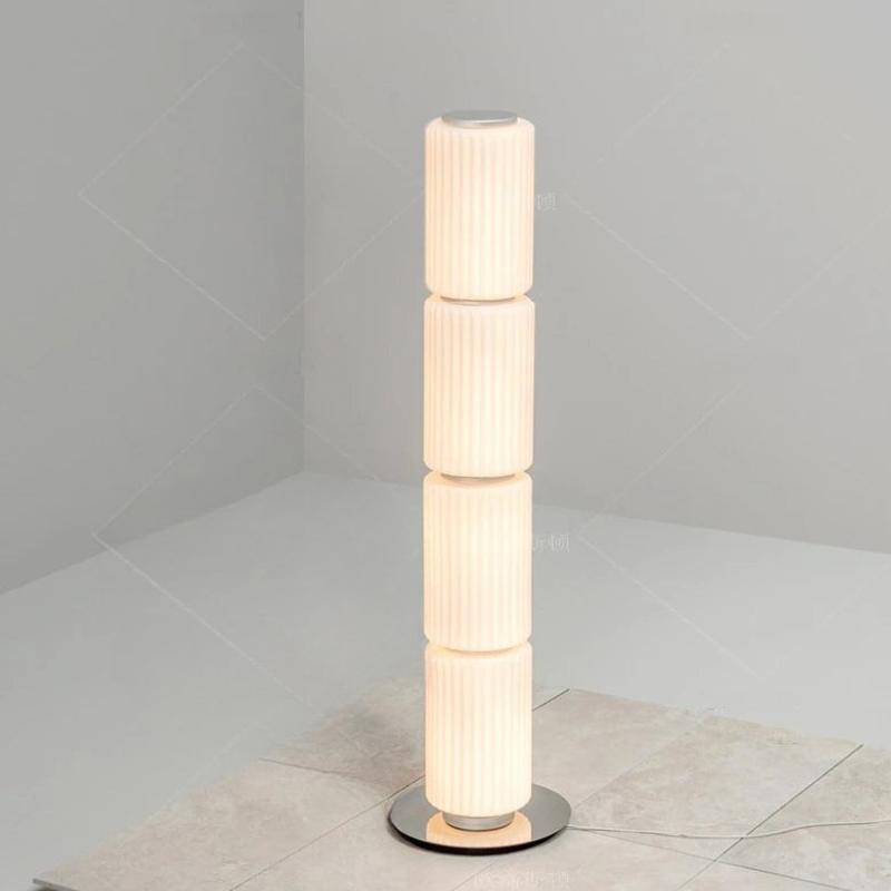 Virello Glazen Kolom Vloerlamp