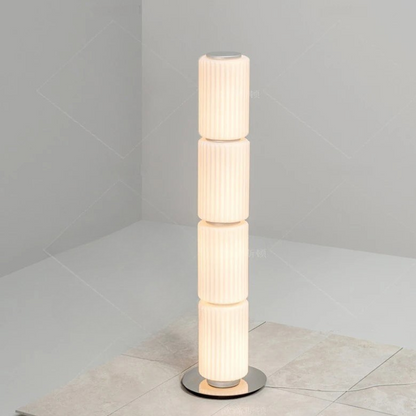 Virello Glazen Kolom Vloerlamp