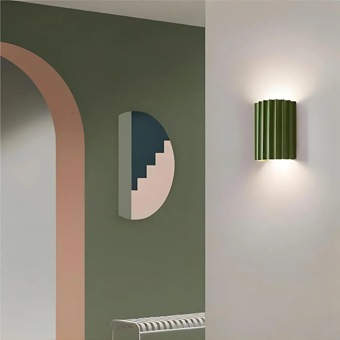Moderne Wandlamp met Handgemaakt Resin Design